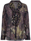 Mos Mosh Jelena Voile Marble Shirt Black