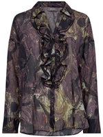 Mos Mosh Jelena Voile Marble Shirt Black