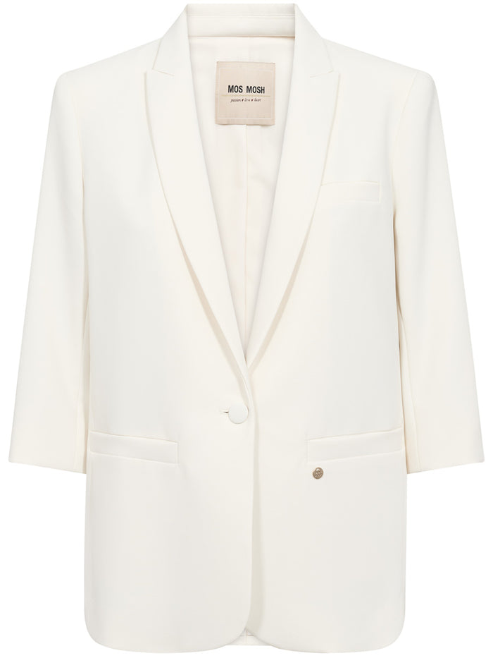 Mos Mosh Junie 3/4-hihainen Bleiseri Luonnonvalkoinen