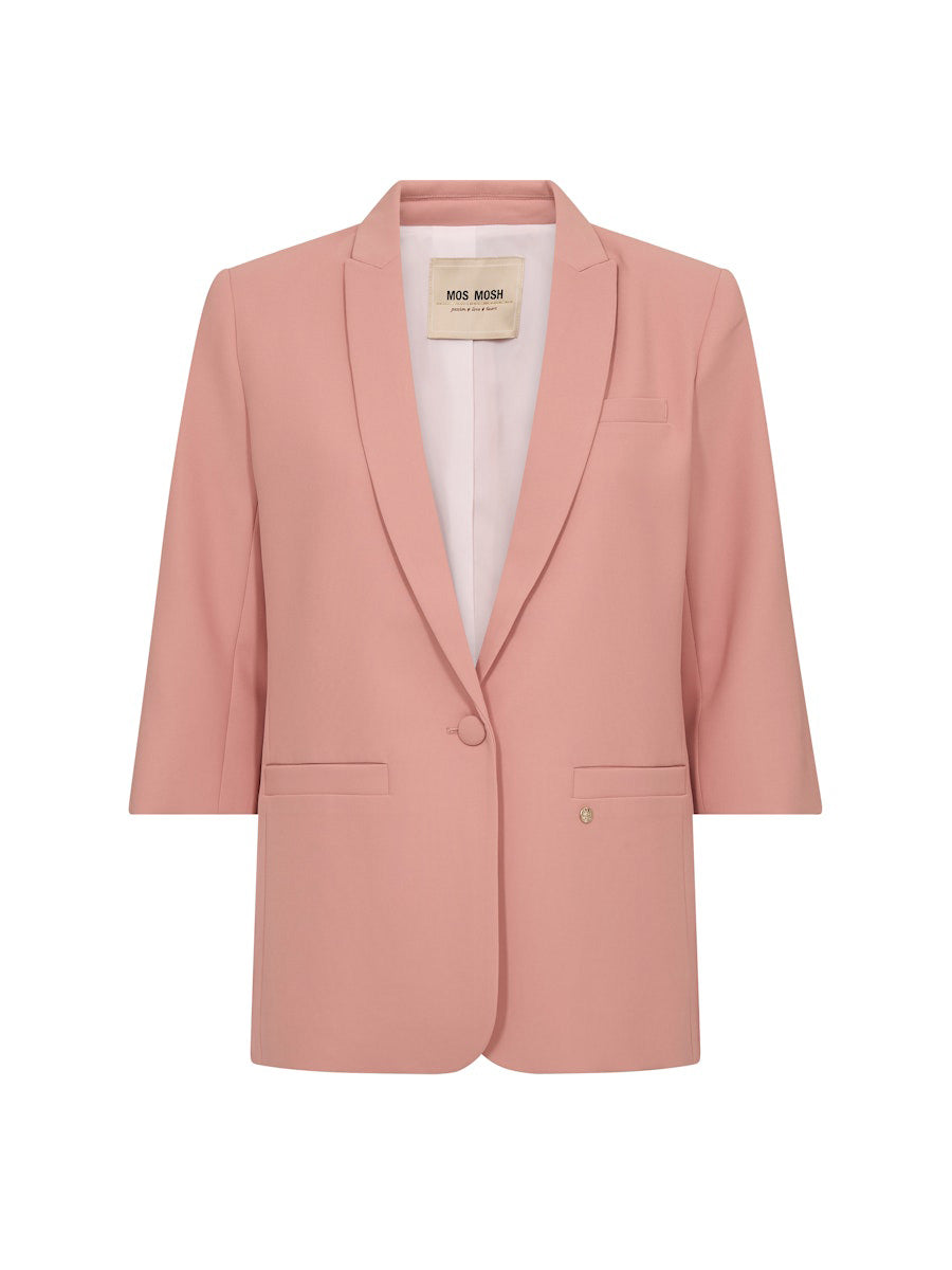 Mos Mosh Junie 3/4-hihainen Bleiseri Vaaleanpunainen