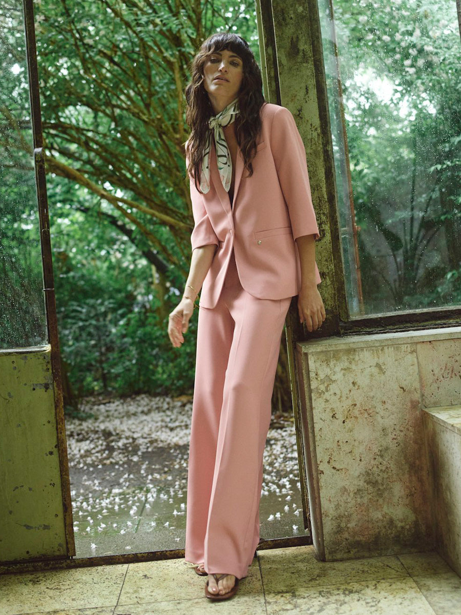 Mos Mosh Junie 3/4-hihainen Bleiseri Vaaleanpunainen