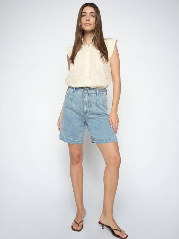 Mos Mosh Leli Denim Farkkushortsit Vaaleansininen