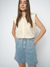 Mos Mosh Leli Denim Farkkushortsit Vaaleansininen