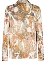Mos Mosh Letana Marble LS Shirt Burlwood
