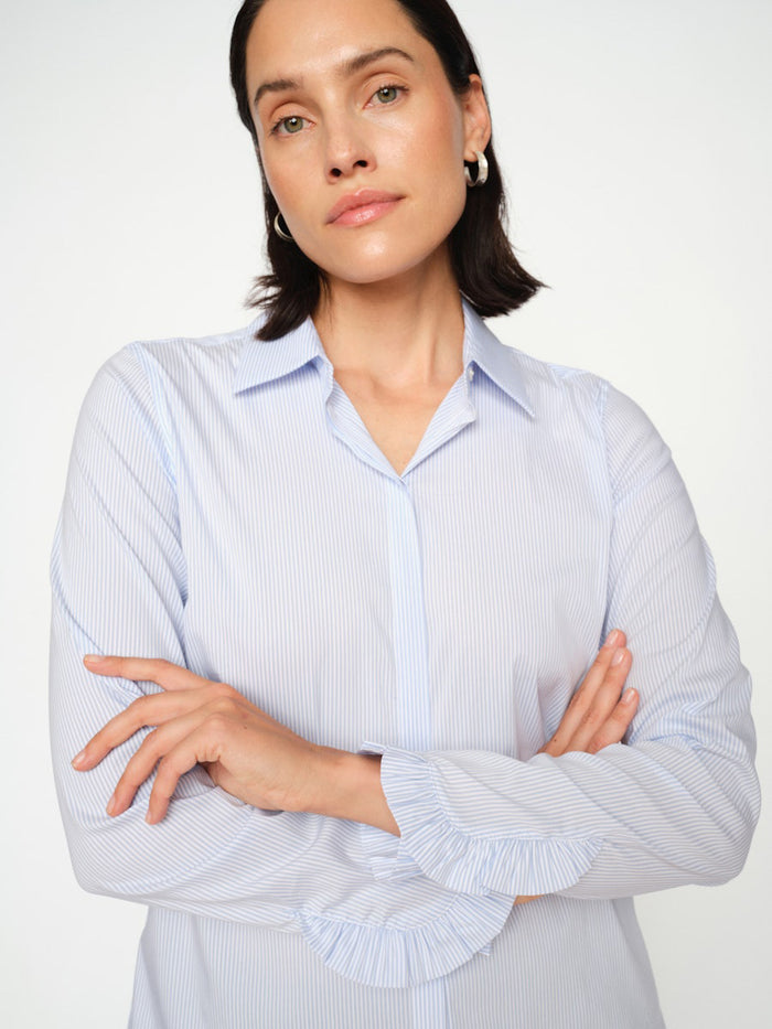 Mos Mosh Mattie Raidallinen Paita Vaaleansininen