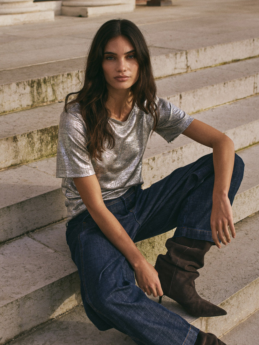 NIVA o-ss metallic tee