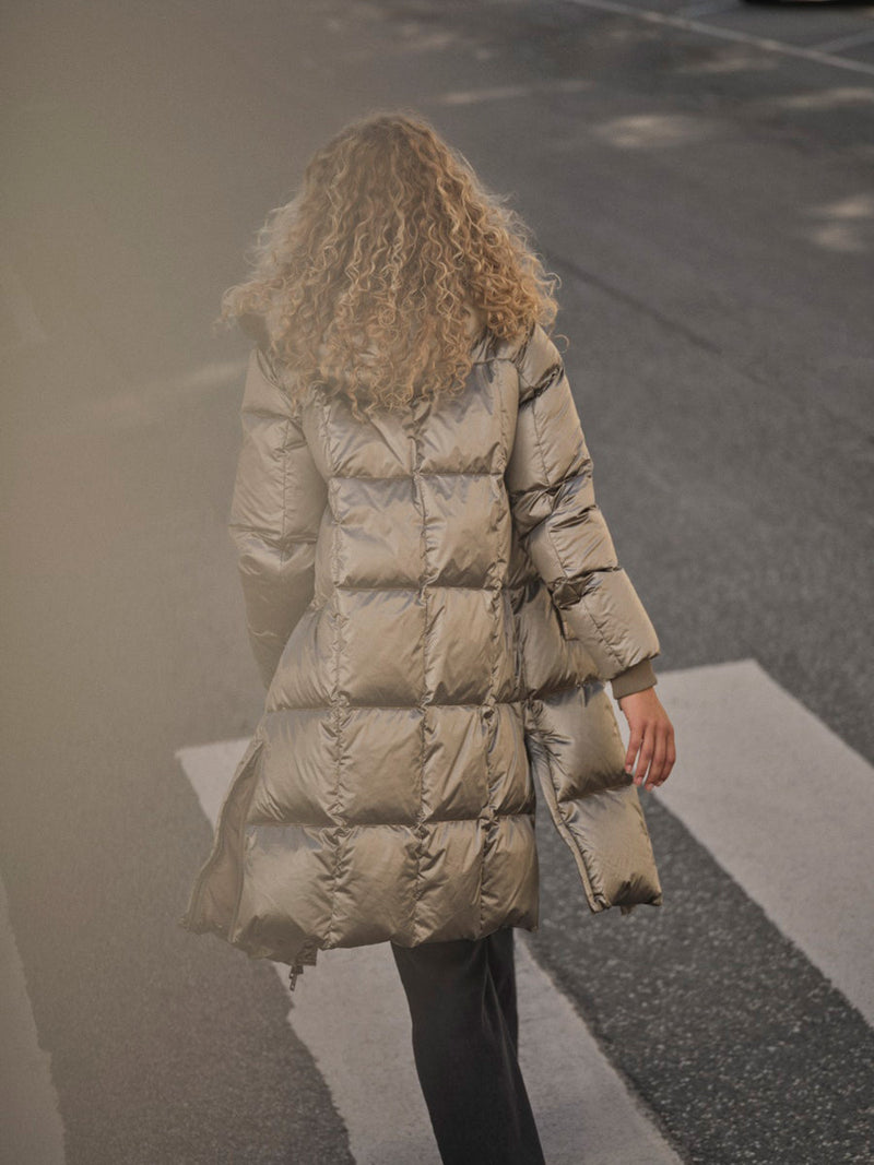 Mos Mosh Nova Metallic Down Jacket Untuvatakki Brindle