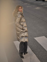 Mos Mosh Nova Metallic Down Jacket Untuvatakki Brindle