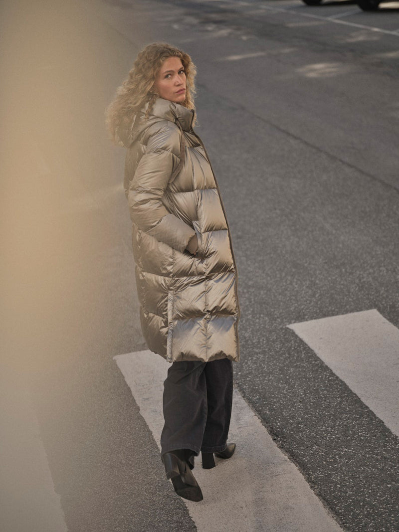 Mos Mosh Nova Metallic Down Jacket Untuvatakki Brindle