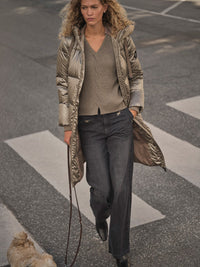 Mos Mosh Nova Metallic Down Jacket Untuvatakki Brindle