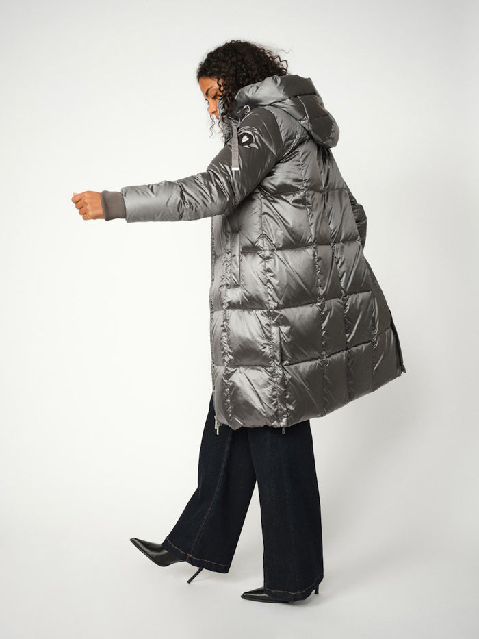 Mos Mosh Nova Metallic Down Jacket Untuvatakki Harmaa