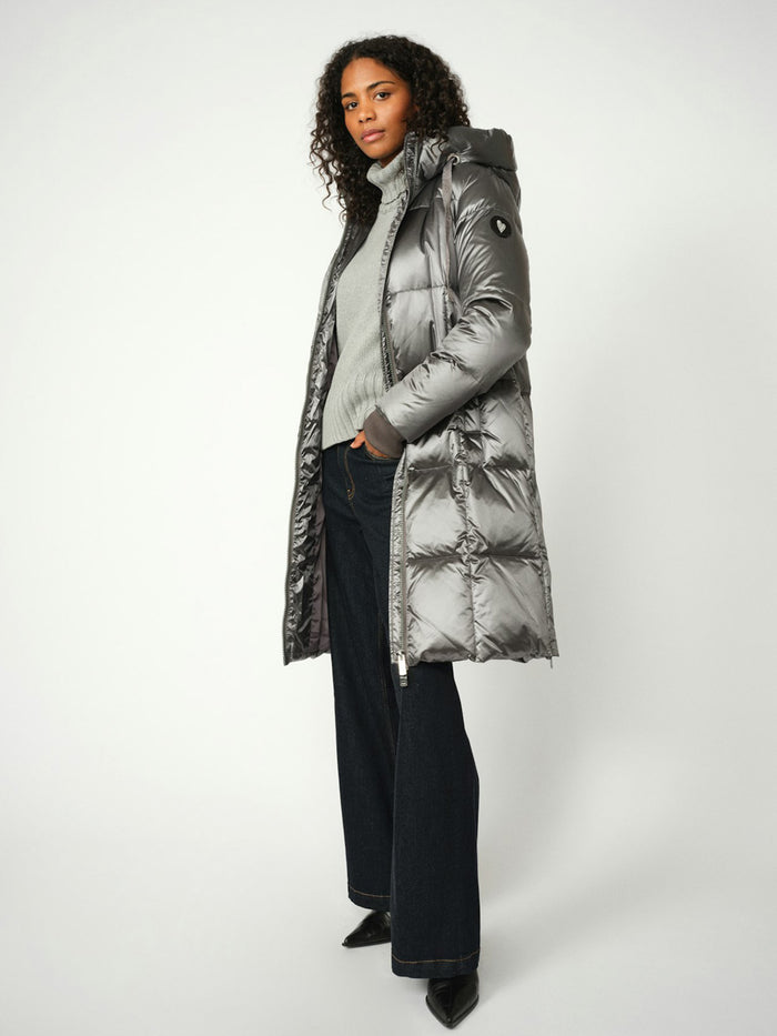 Mos Mosh Nova Metallic Down Jacket Untuvatakki Harmaa