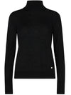 Mos Mosh Relena Highneck knit poolopusero Black