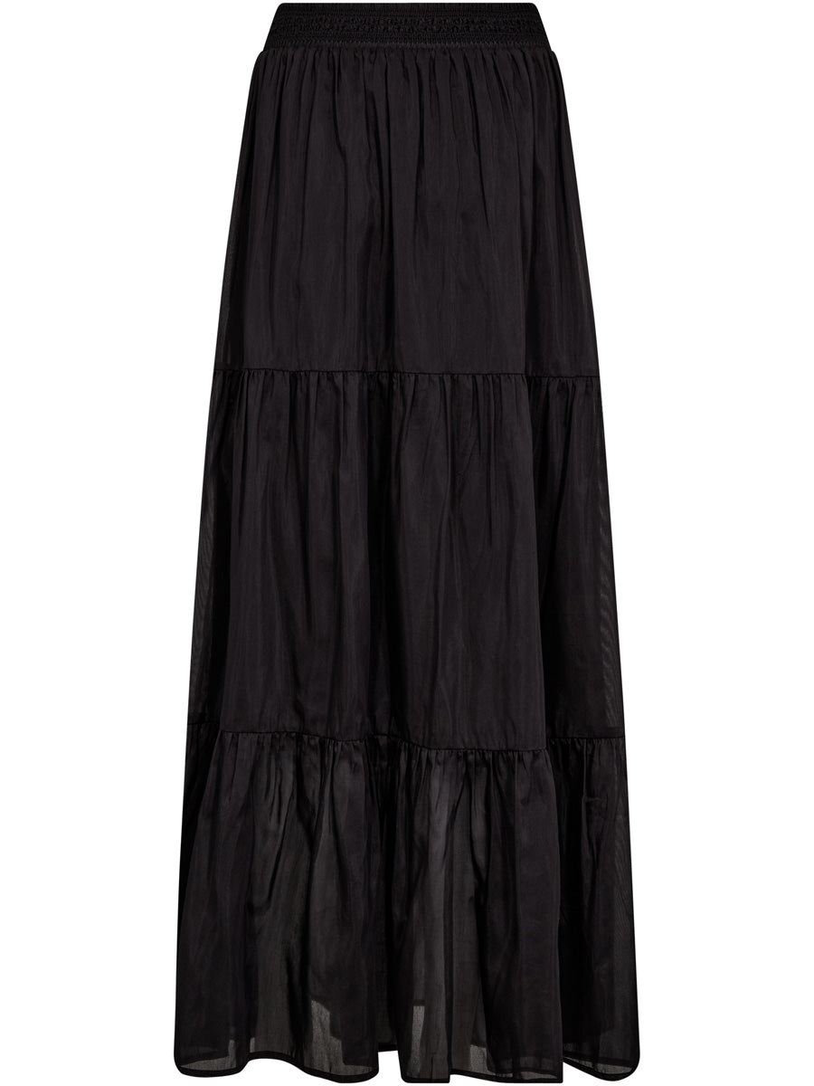 Mos Mosh Silka Silkkinen Maksihame Musta