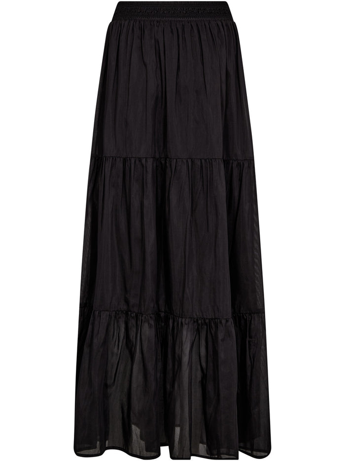 Mos Mosh Silka Silkkinen Maksihame Musta