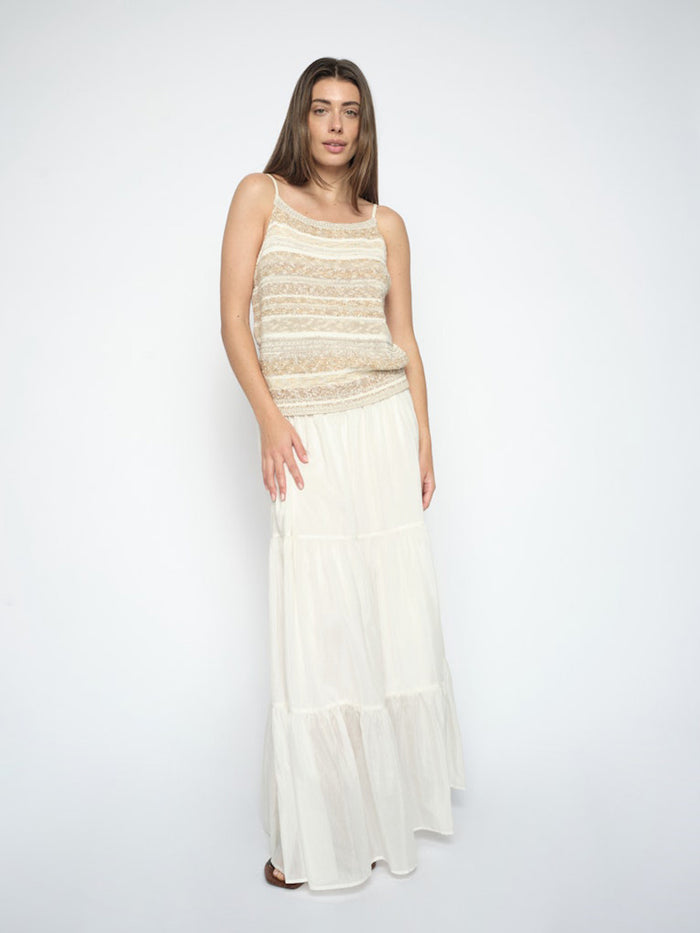 Mos Mosh Silka Maksihame Valkoinen