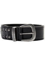 Mos Mosh Studded leather belt Black