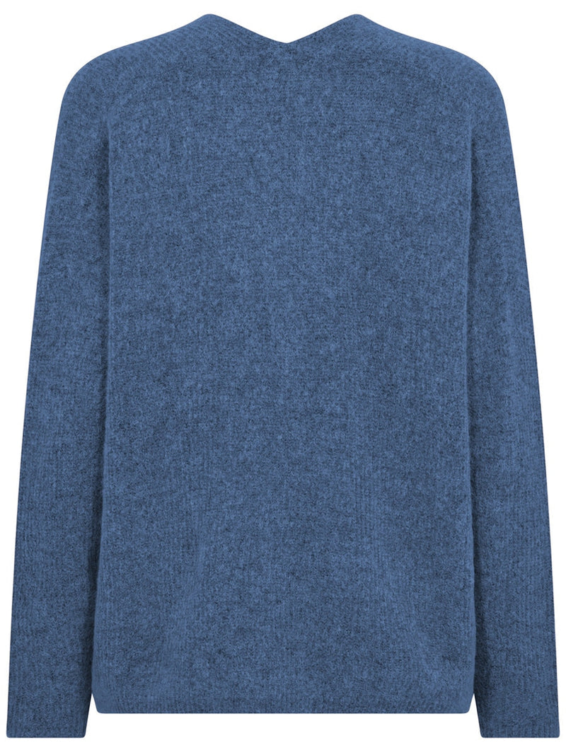 Mos Mosh Thora V-Neck Knit Quiet Harbour
