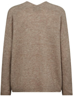 Mos Mosh Thora V-neck Knit Roasted Cashew