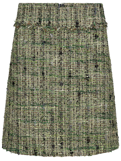 Mos Mosh Vinna Boucle Skirt Zephyr Green