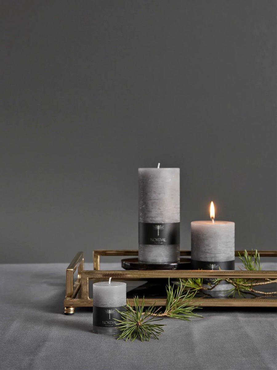 Nordal Candle M Grey