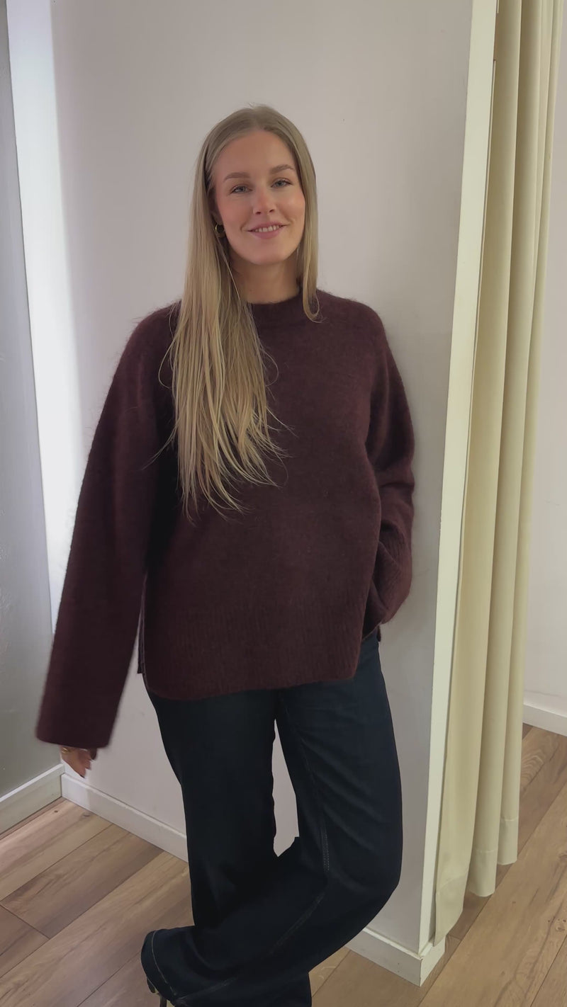 BROOKLINE knit raglan o-neck