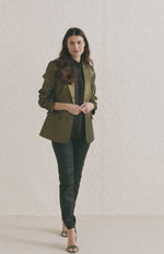 YAYA Blazer with glitter effect