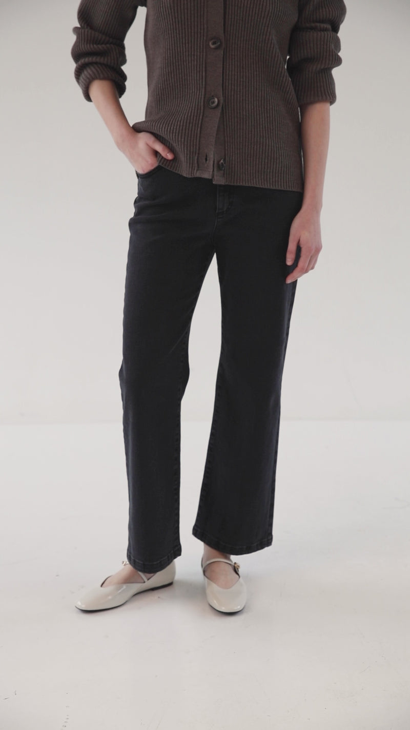 Denim wide grey