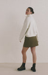 Sweater with collar and zipper