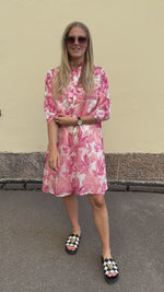 Pink flower dress