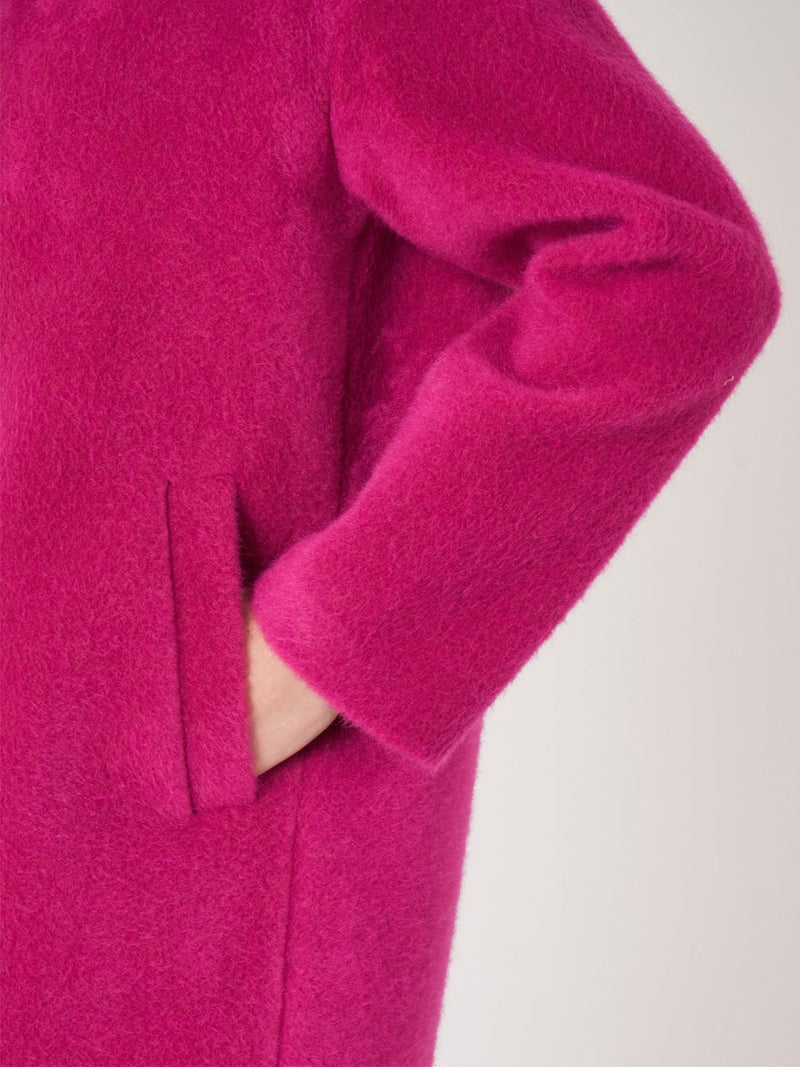 Repeat Cashmere Wool blend coat Jazzy Pink