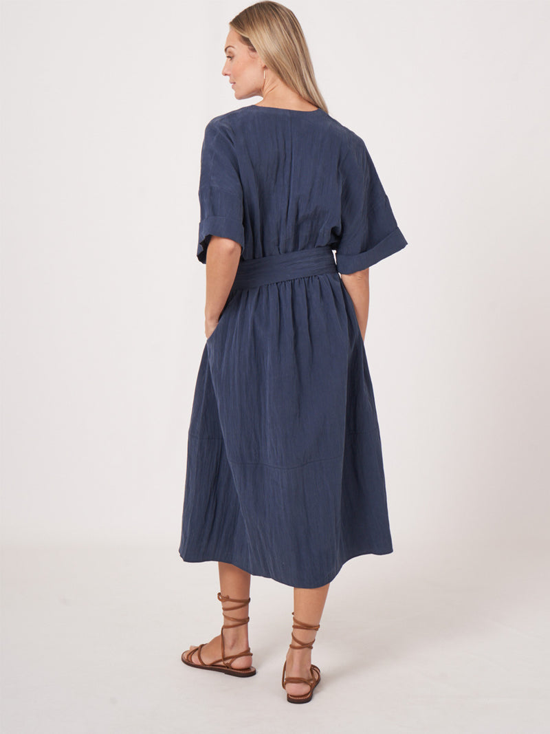 Repeat Cashmere Pitkä Paitamekko Sininen