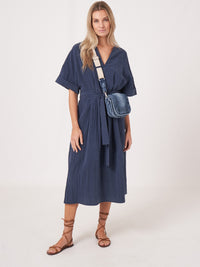 Repeat Cashmere Pitkä Paitamekko Sininen