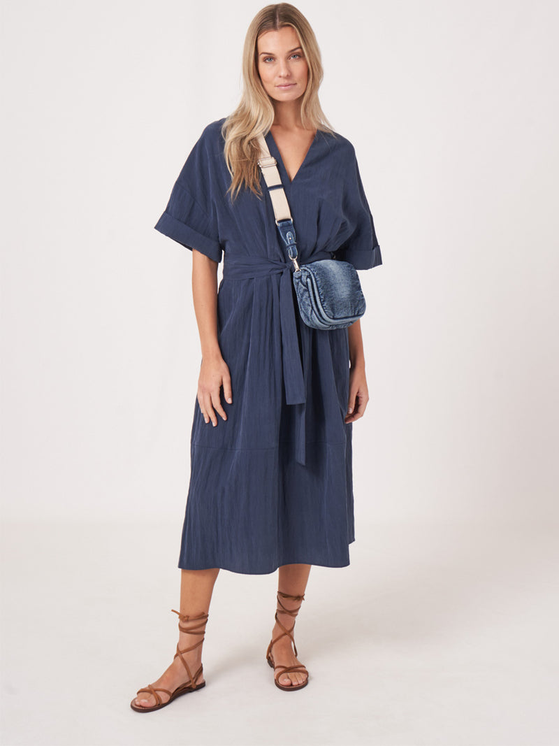 Repeat Cashmere Pitkä Paitamekko Sininen