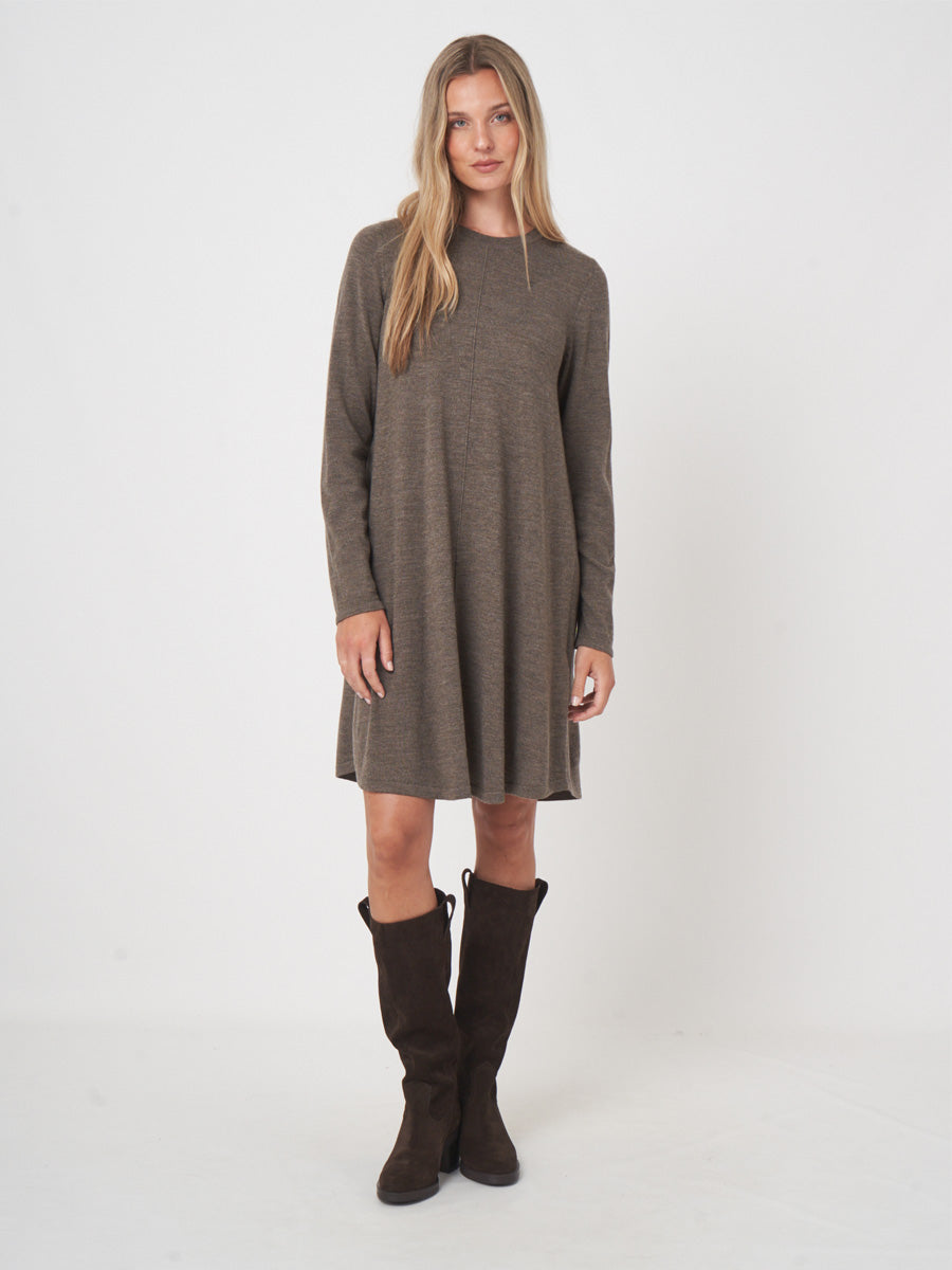 Repeat Cashmere Merino Neulemekko Ruskea