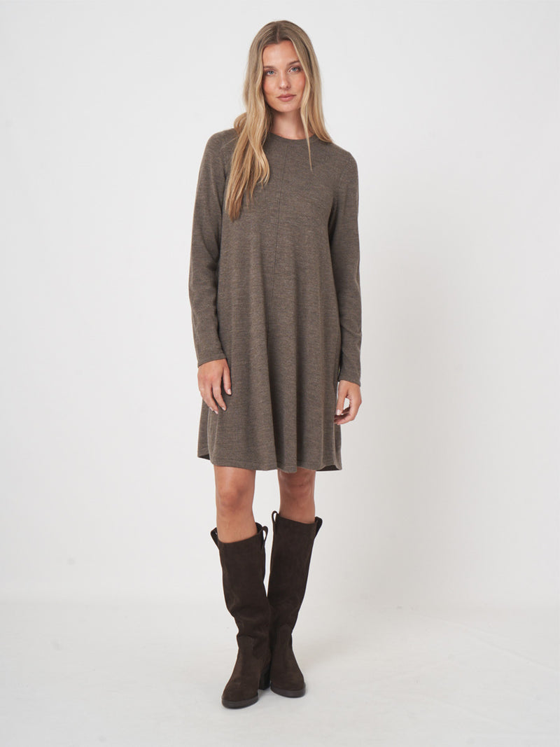 Repeat Cashmere Merino Neulemekko Ruskea
