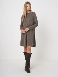 Repeat Cashmere Merino Neulemekko Ruskea