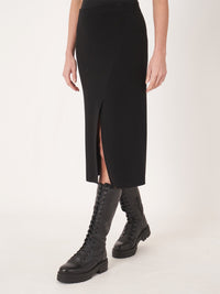 Repeat Merinowool skirt black