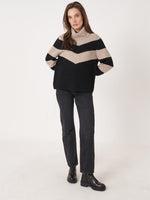 Repeat Cashmere Rollneck sweater Black Stone