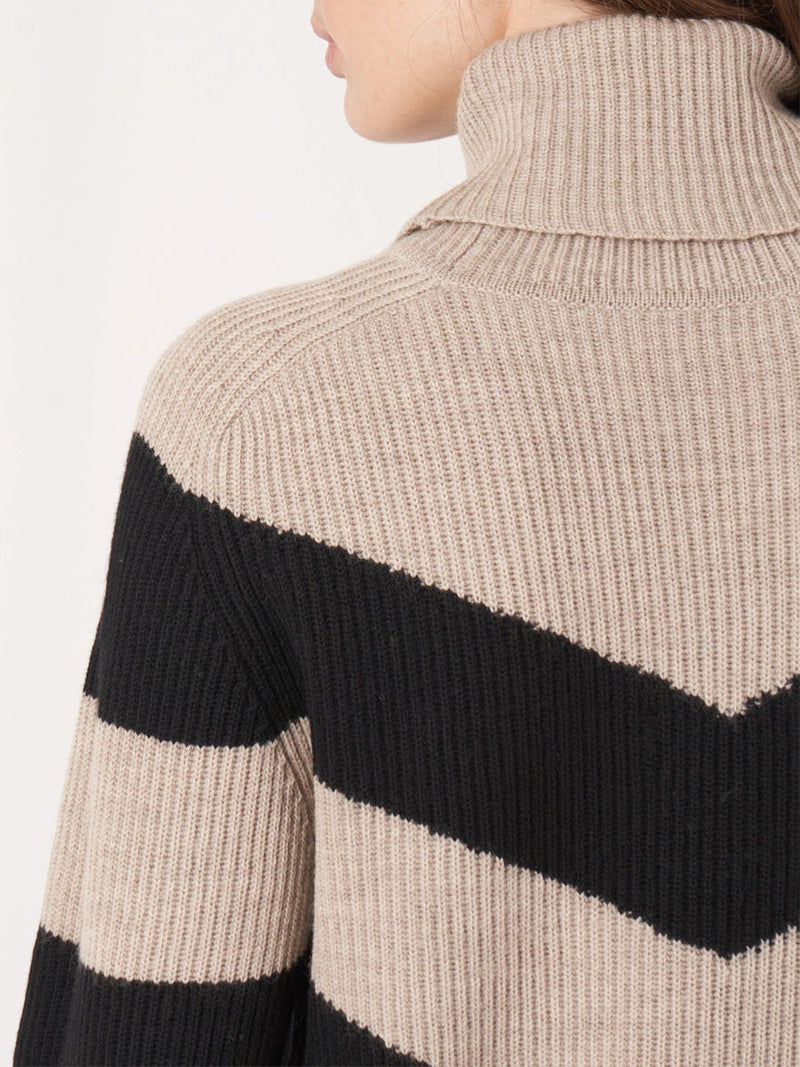 Repeat Cashmere Rollneck sweater Black Stone