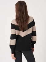 Repeat Cashmere Rollneck sweater Black Stone