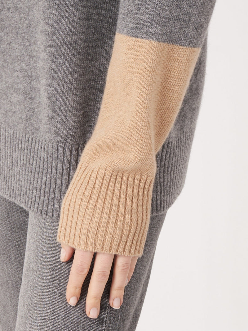 Repeat Roll neck sweater Grey