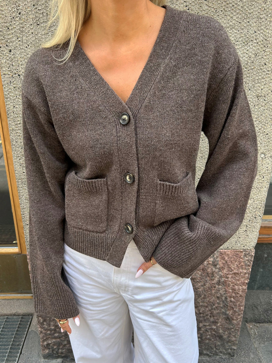 ALPHA knit fitted cardigan