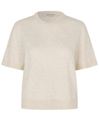 Second Female Amala Lyhythihainen Neule Luonnonvalkoinen