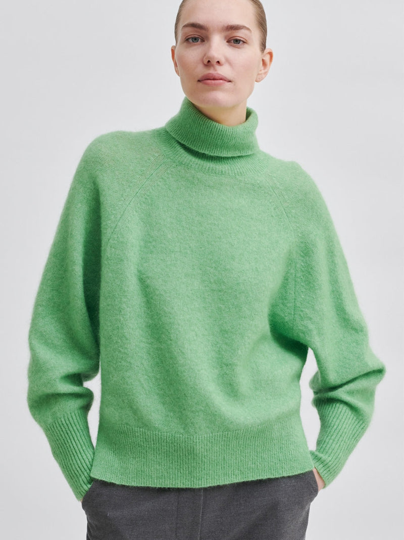 Second Female Brook Knit Oversize T-Neck Shamrock