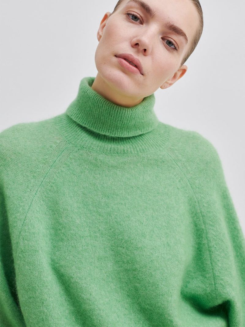 Second Female Brook Knit Oversize T-Neck Shamrock