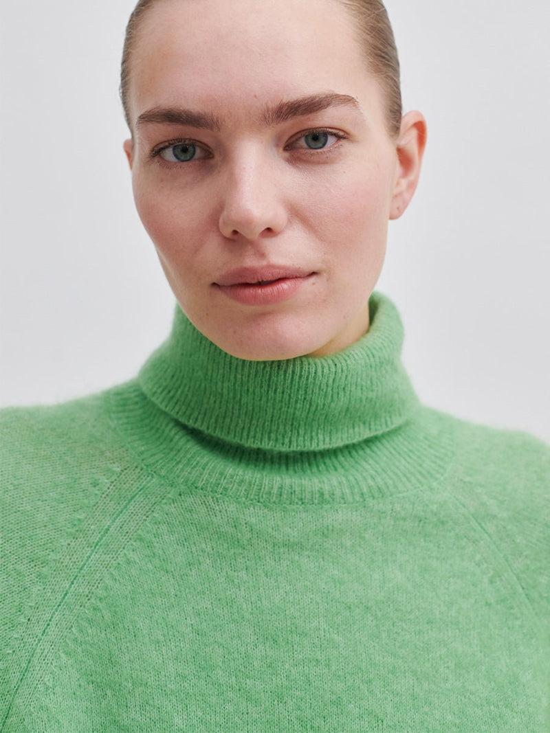 Second Female Brook Knit Oversize T-Neck Shamrock