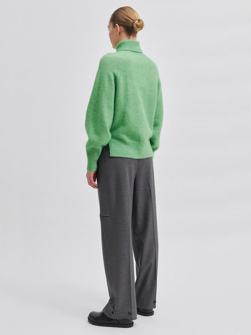 Second Female Brook Knit Oversize T-Neck Shamrock