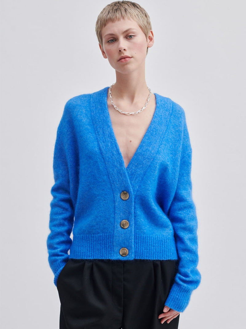Second Female Brookline Knit Cardigan Campanula
