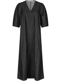 Second Female Dera Denim-mekko Musta